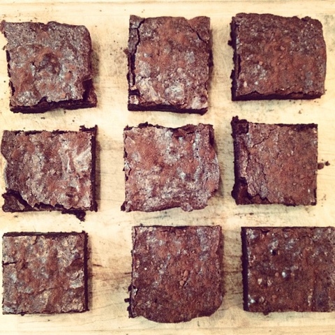 Cocoa brownies with Browned Butter