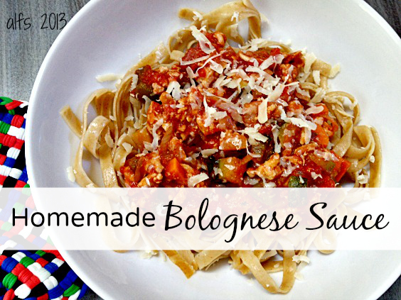 homemade bolognese sauce