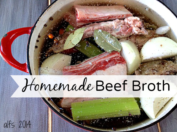 homemade beef broth