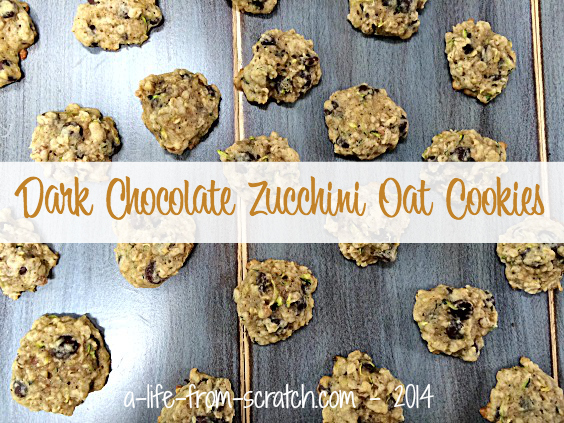 Dark Chocolate Zucchini Oat Cookies