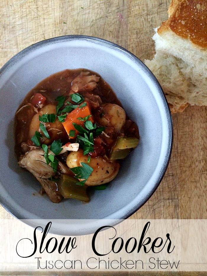 slow cooker tuscan chicken stew