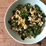 Grilled corn and poblano salad