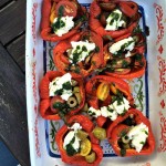 Roasted summer peppers.