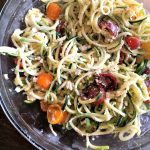 Meal prep Monday: Zucchini noodle salad with grilled chicken