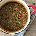Hearty lentil chili